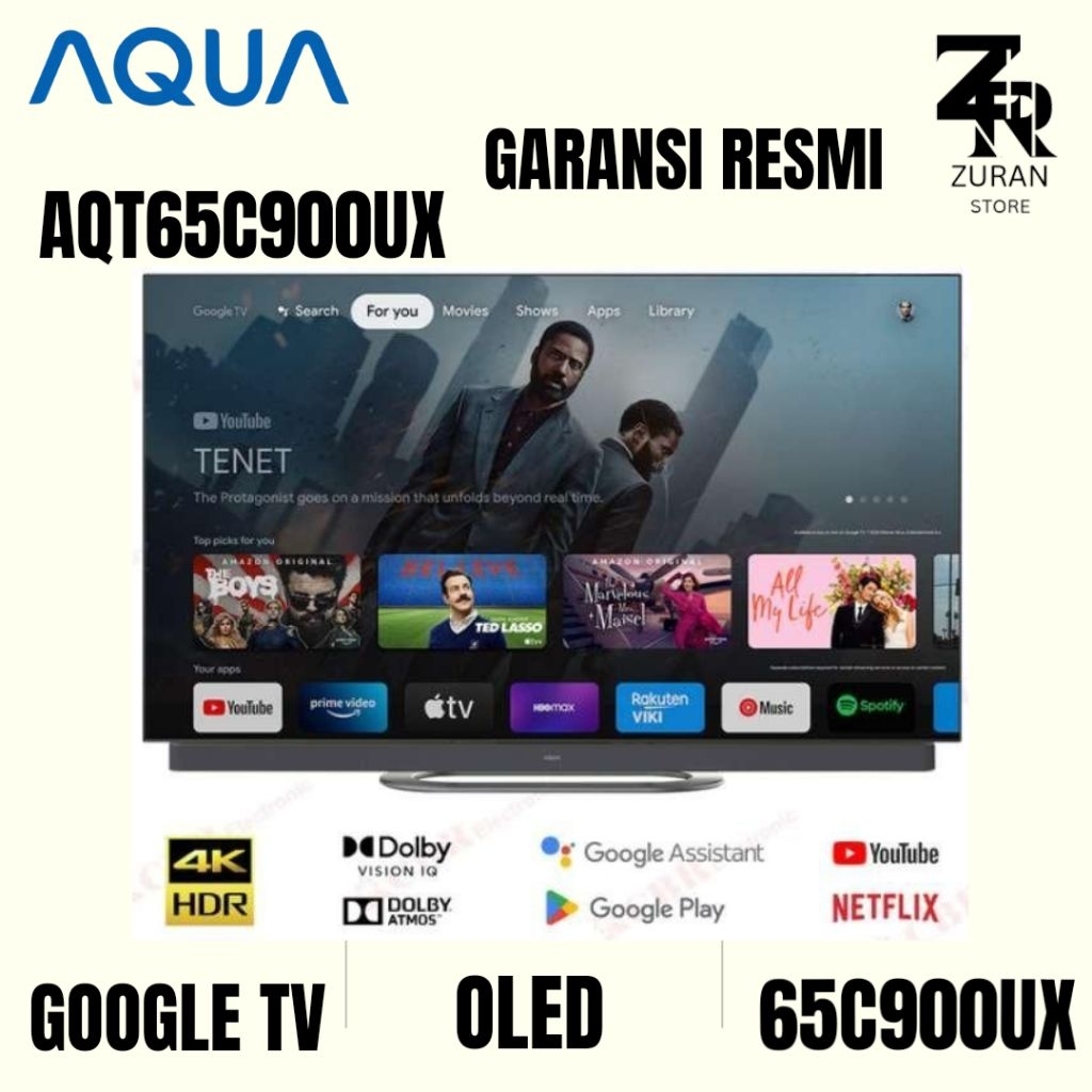 AQUA AQT65C900UX / 65C900UX 4K OLED GOOGLE TV 65 inch