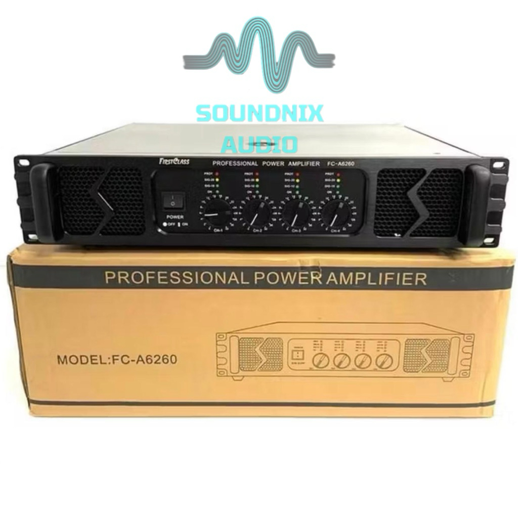 POWER AMPLIFIER FIRSTCLASS FC-A6260 POWER 4 CHANNEL FC A6260 FC6260 ORIGINAL ( BISA COD )