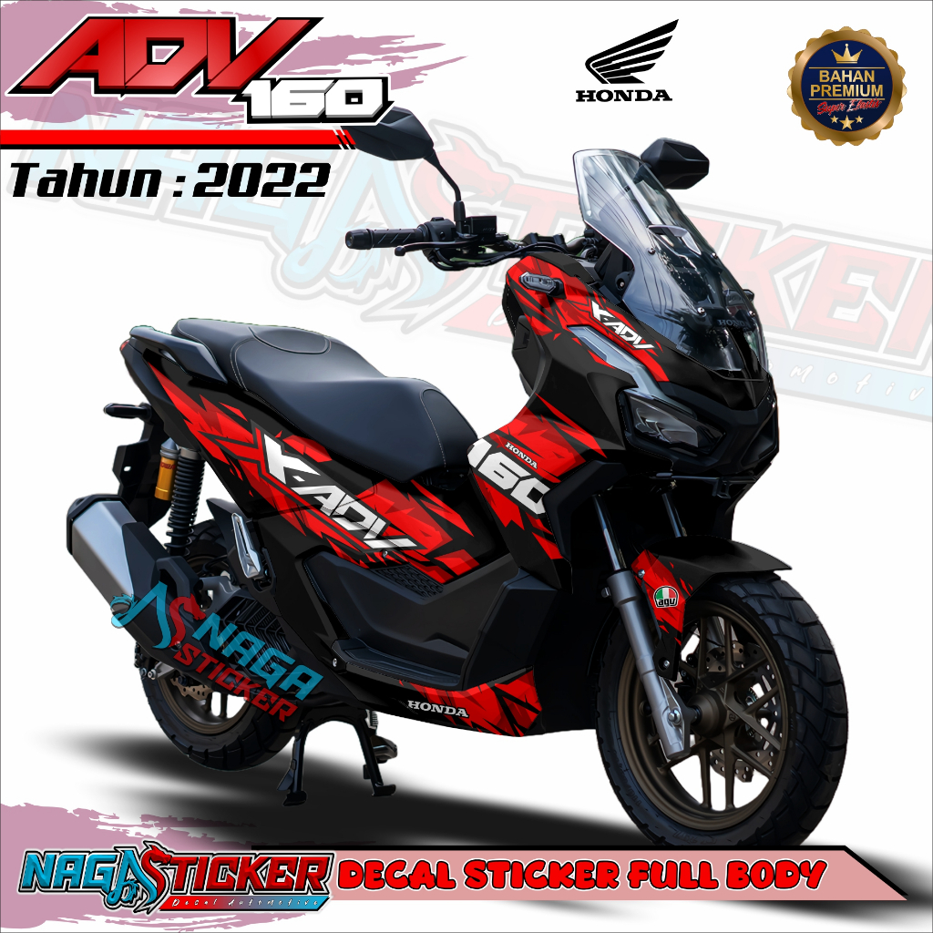 [COD] Sticker ADV160 Decal Motor Full Body Honda ADV 160 Livery blokaride ANV12 Desain Bisa Custom