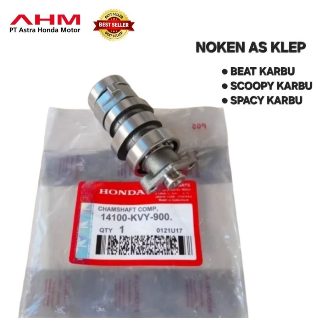 NOKEN AS KLEP CAMSHAFT BEAT KARBU SCOOPY KARBU SPACY KARBU ORIGINAL AHM KVY