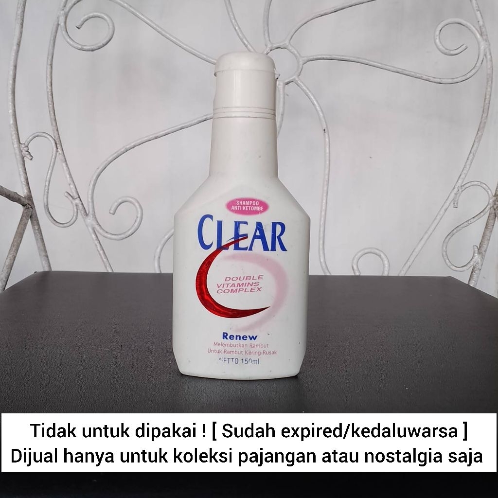 ISI SUDAH BERKURANG SISA SEDIKIT [ TIDAK UNTUK DIPAKAI ] KOLEKSI PRODUK JADUL SHAMPOO CLEAR TAHUN 20
