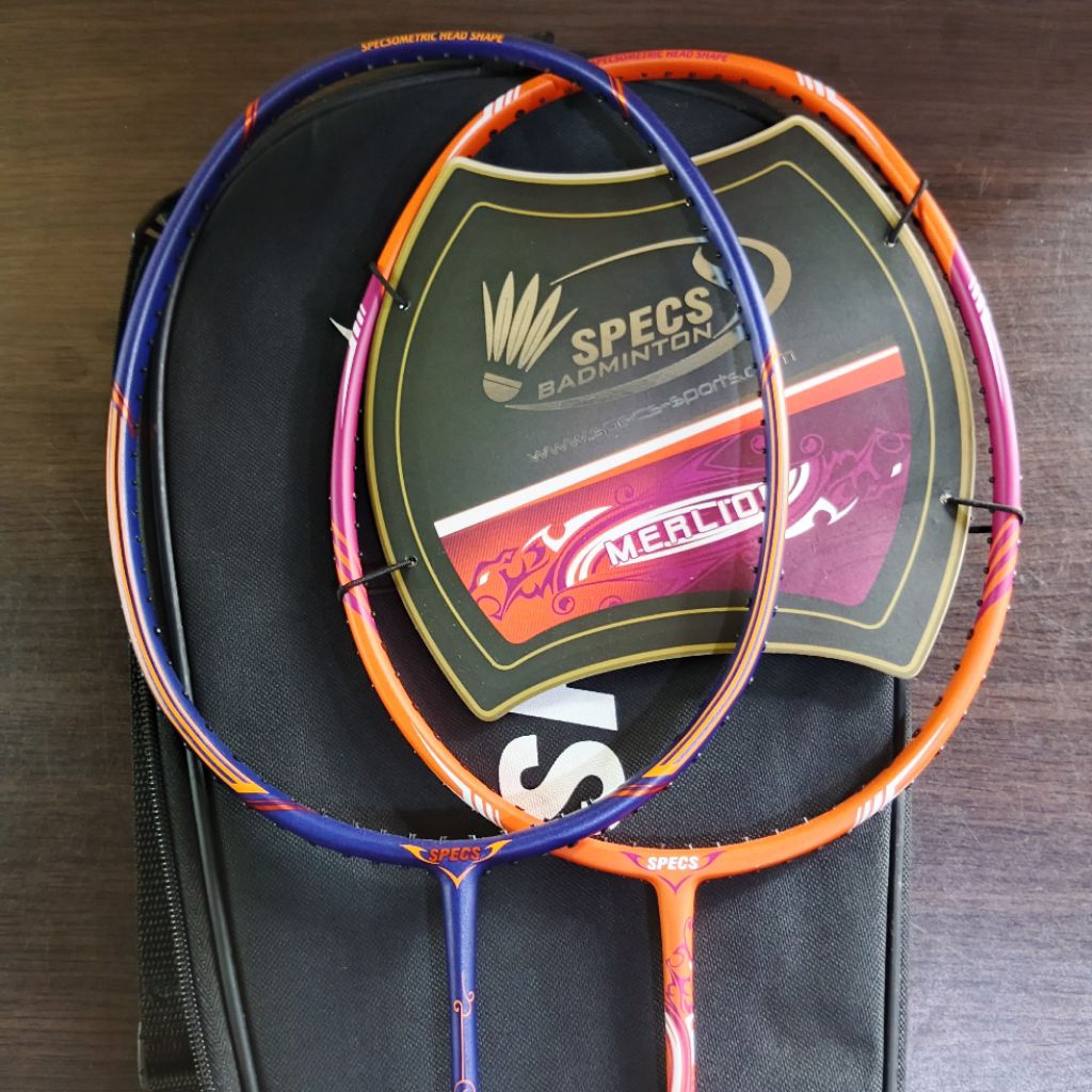 Raket Badminton SPECS SPEARIUS, MERLION ORIGINAL 30LBS