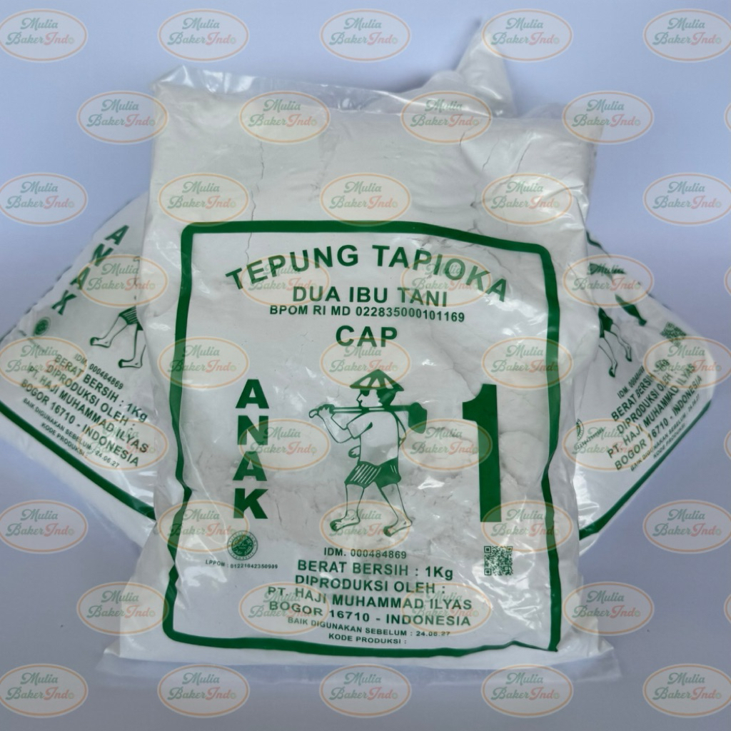 Tepung Sagu Tapioka Dua Ibu Tani Cap Anak Tani Kemasan 1 KG