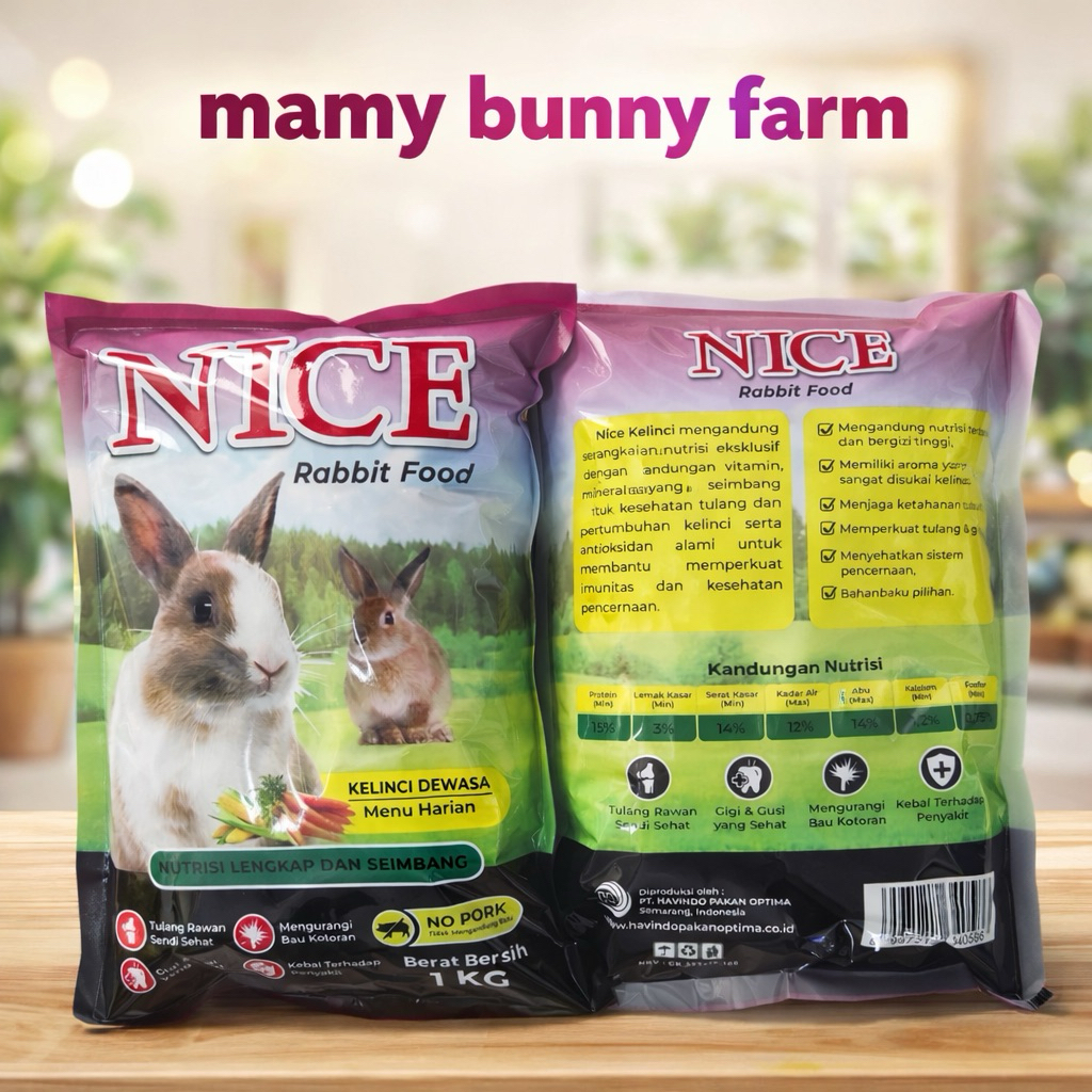 pakan kelinci nice 1 kg