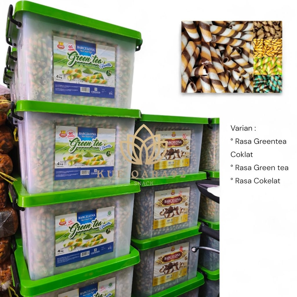 Wafer Astor Barcelona 1 Box Berat 4KG Rasa Astor Rasa Green tea coklat