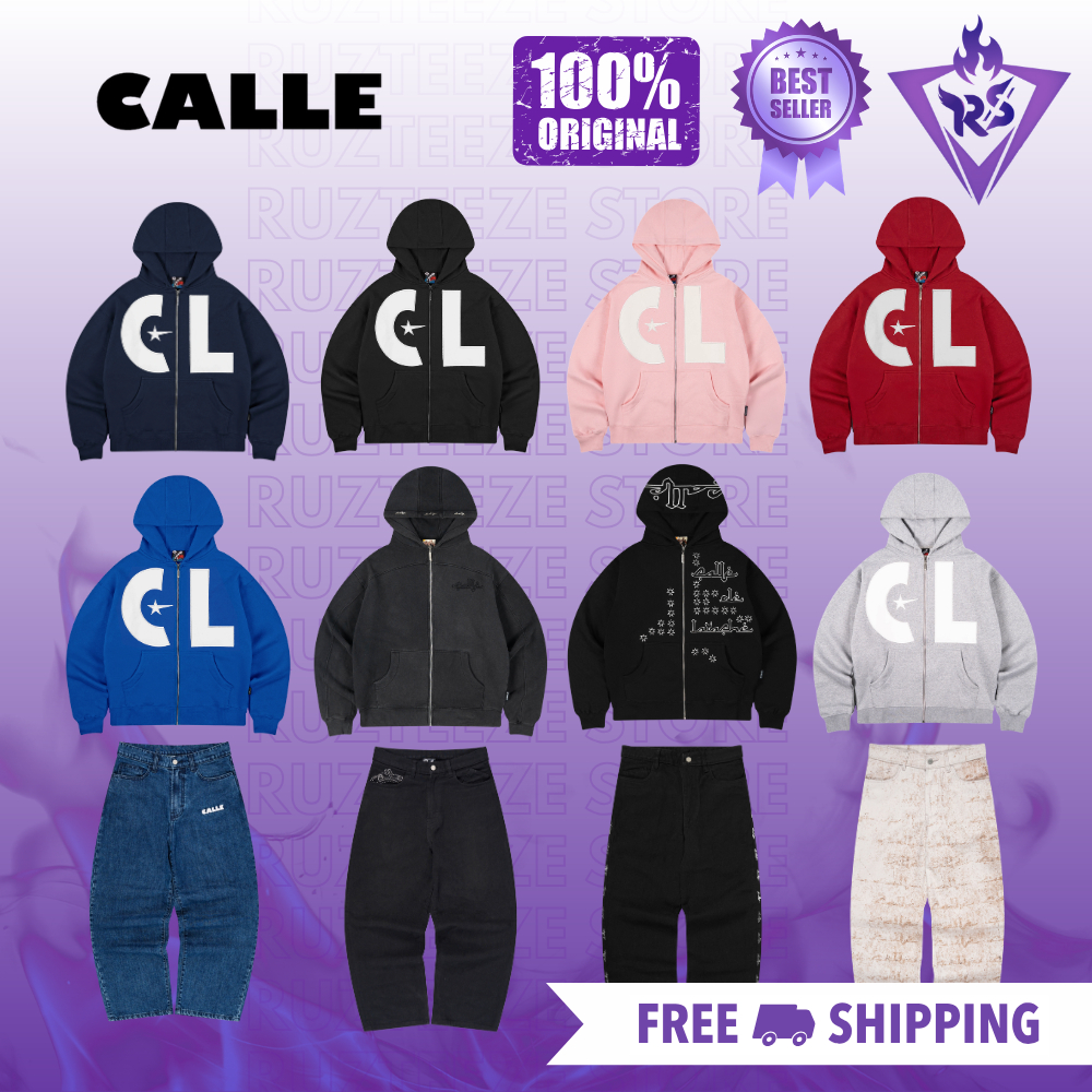 [ORIGINAL 100%] Hoodie & Denim CALLE Limited Edition | Zip Hoodie Calle Superstar | Zip Calle V4 | C