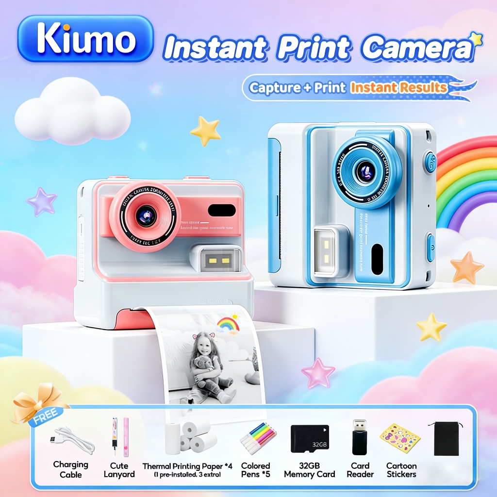 Kiumo  kamera anak print kamera polaroid camera polaroid instax mini evo instax refill instax mini k