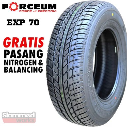 BAN MOBIL R14 FORCEUM EXP 70 UKURA BAN 195 70 R14 TUBELES