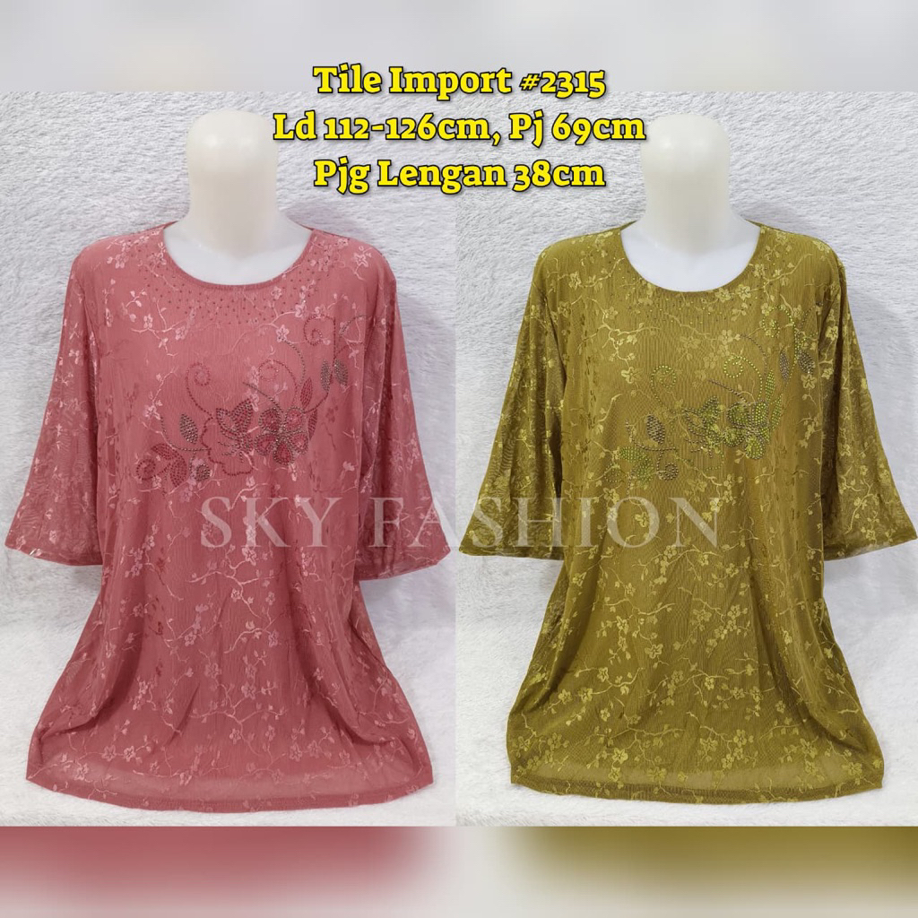 BLOUSE IMPORT/BLOUSE ORANG TUA IMPORT/ATASAN IBU IBU