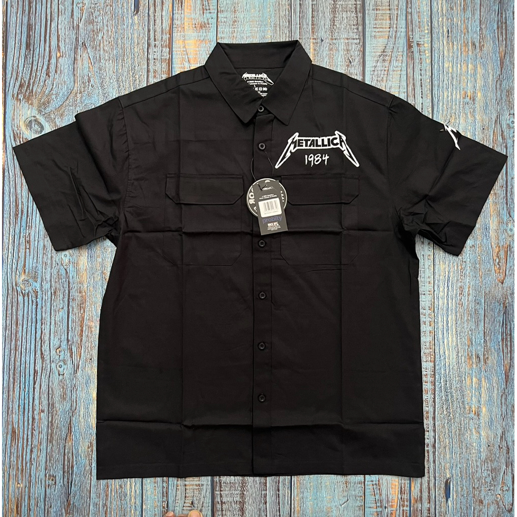 Kemeja Band Metallica - Ride The Lightning Official Merchandise