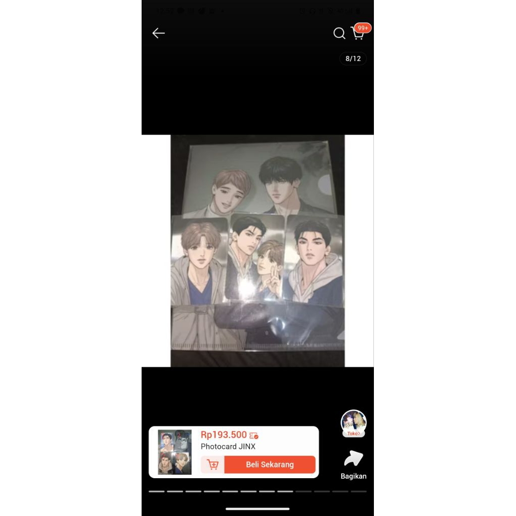 Photocard Manhwa BL Jinx standee set