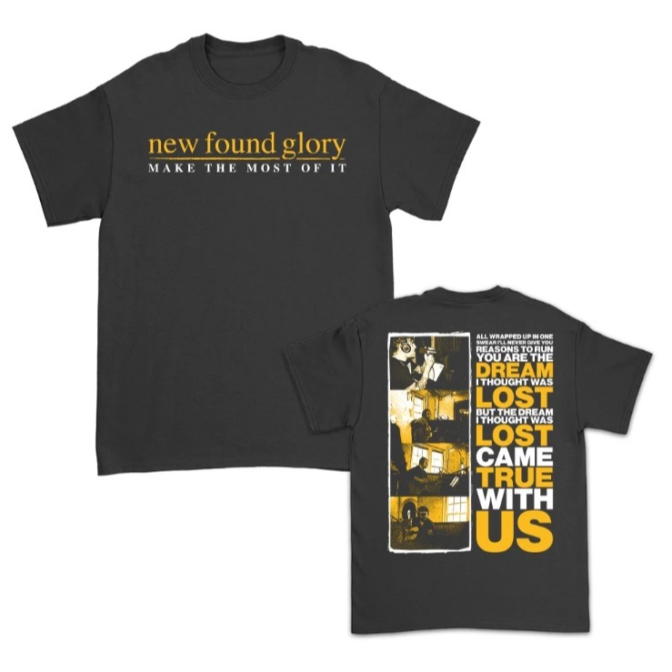 NEW FOUND GLORY HXC LYRICS TAG GILDAN HEAVY SIZE L T SHIRT