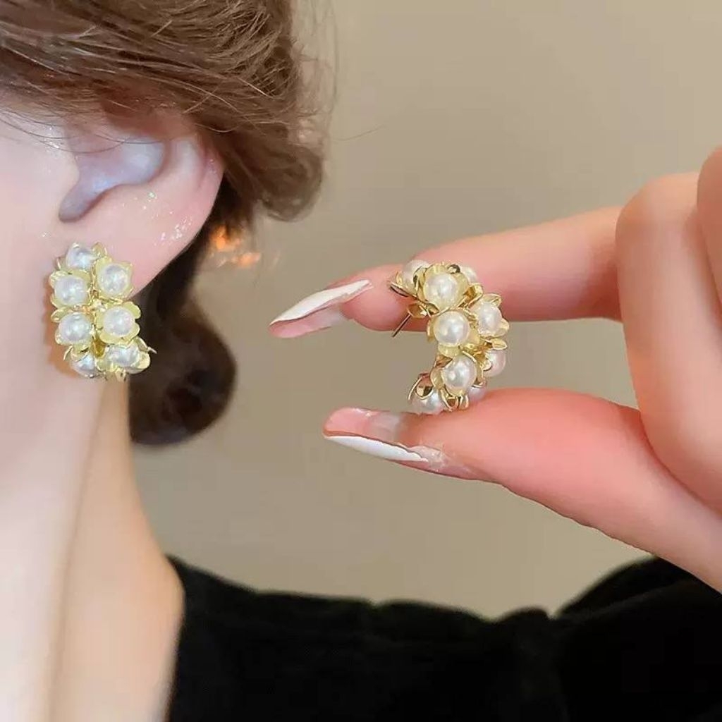anting import/anting fashion/anting flower stud/s925