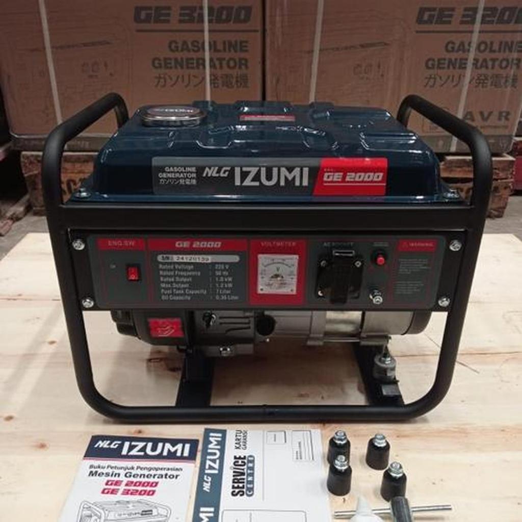 Genset Rumah 1000W IZUMI GE2000 / Power Generator Genset Listrik 1000 Watt Bensin 4 Tak Rumah Kantor