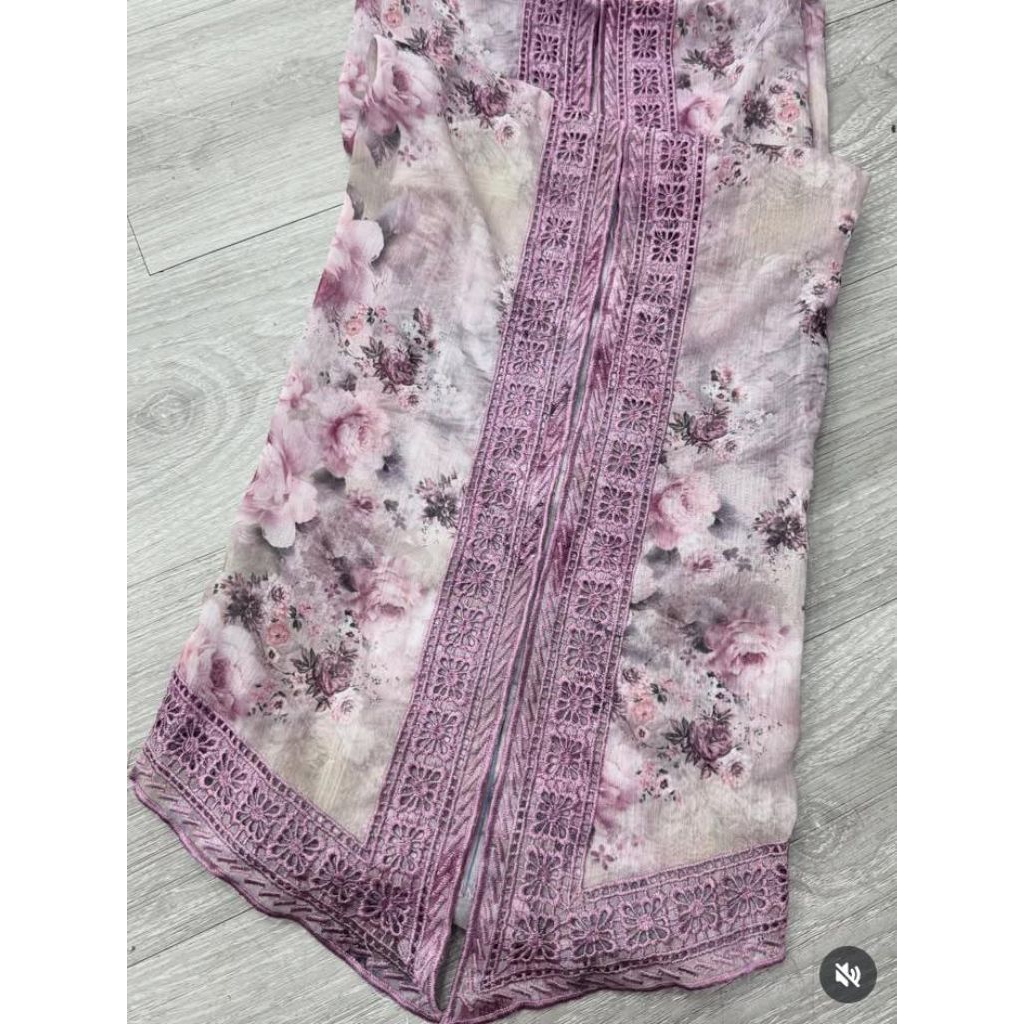 2296_ kain bordir sifon bunga bordir, motif terbaru