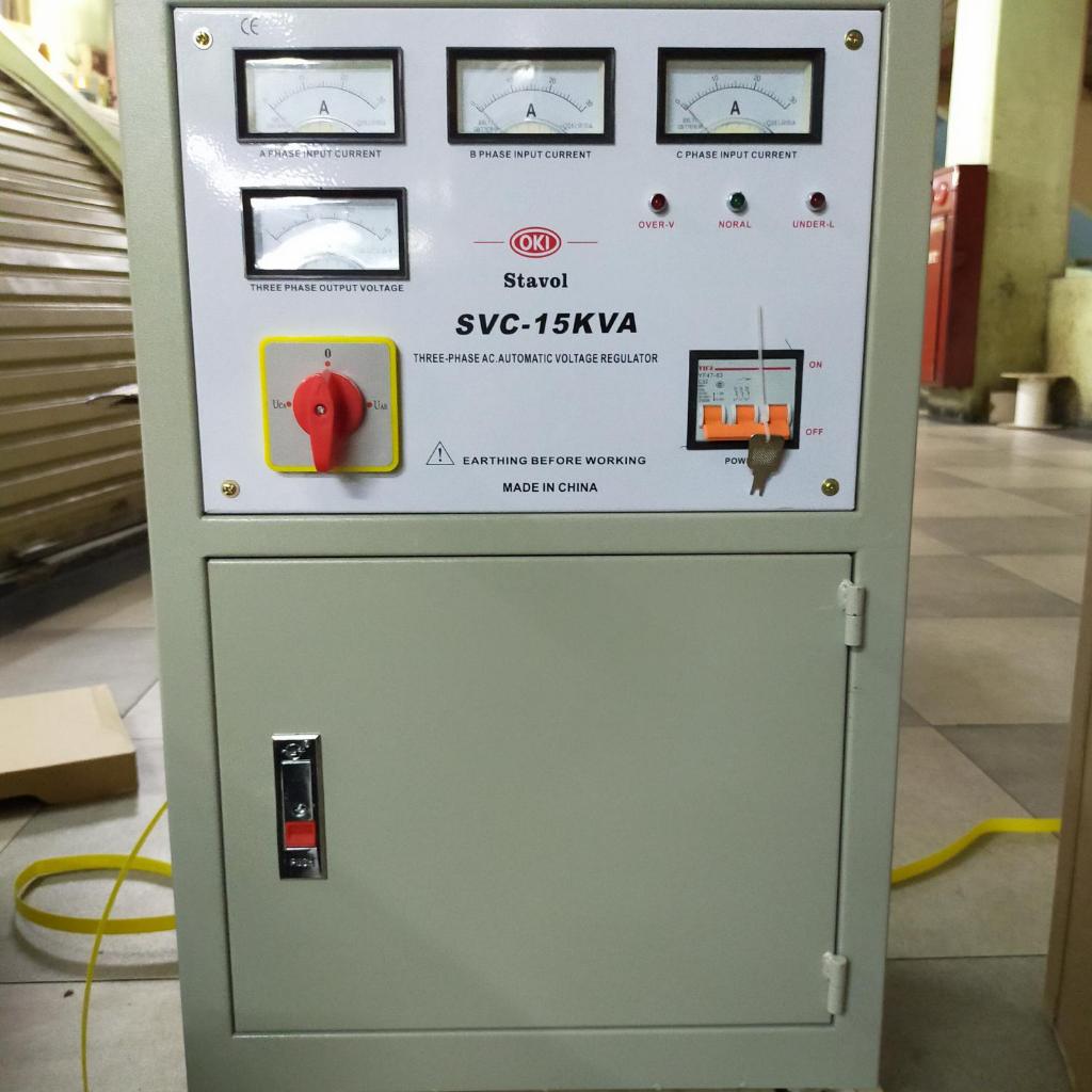 Stabilizer oki 15 KVA 3 phase
