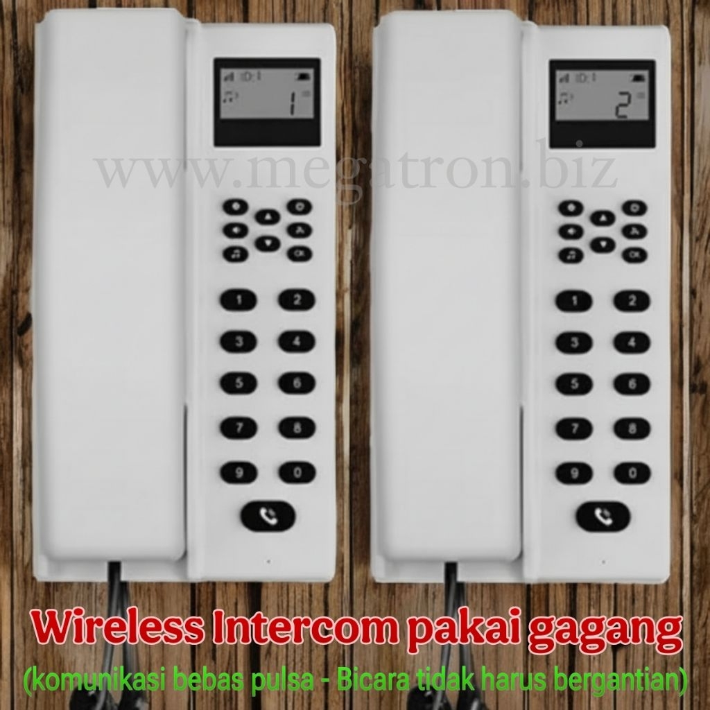 Wireless Intercom Interphone - Bicara 2 arah tanpa bergantian - Support 999 unit - Interkom tanpa kabel