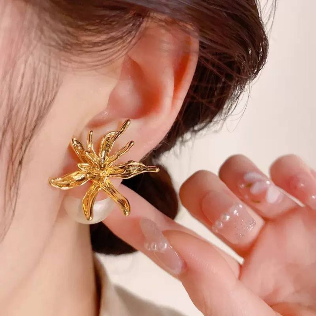 anting import/anting fashion/anting flower/stud/s925