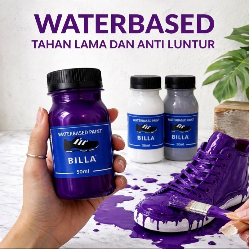 waterbased cat sepatu kanvas cat topi cat tas. 100ml cat waterbased anti luntur