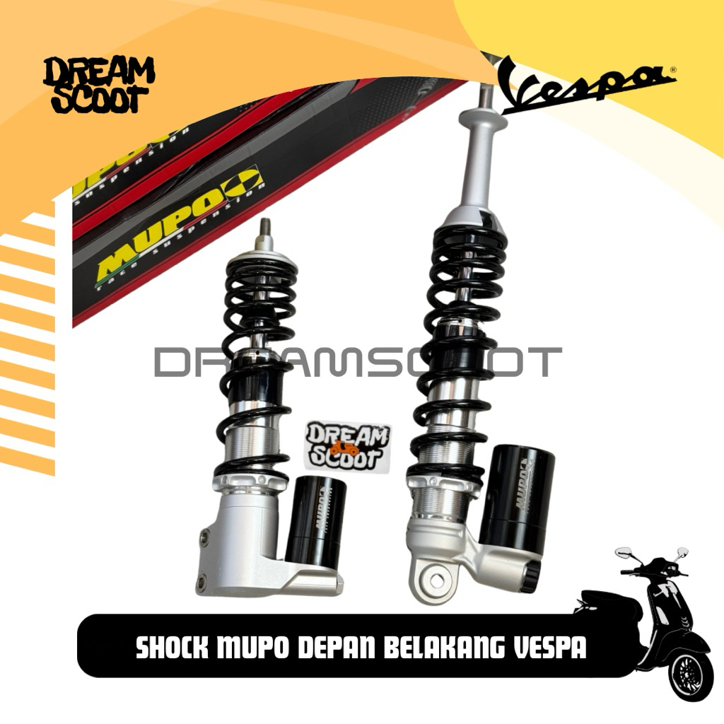Shock Mupo Vespa Matic Depan & Belakang Shock Vespa Sprint Shock Vespa Primavera Shock Mupo Vespa bl