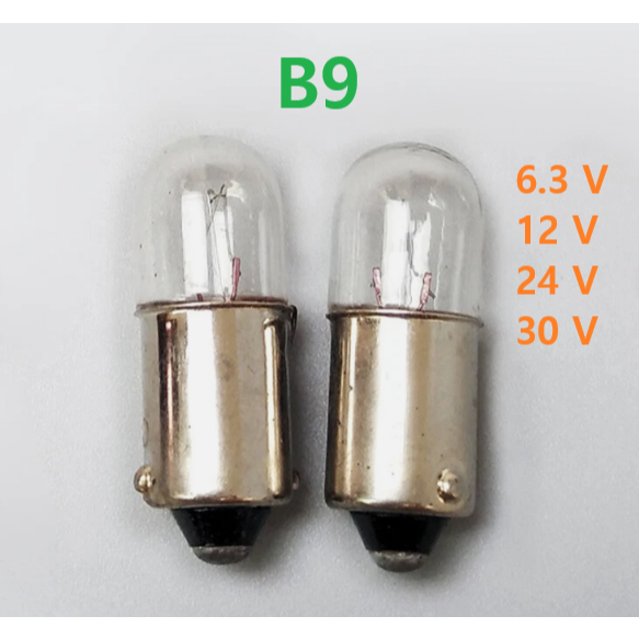 Tubular BA9S Lampu Indikator B9 Tube Pilot Lamp Indicator Kecil Pijar Bulb Bohlam Transparan Transpa