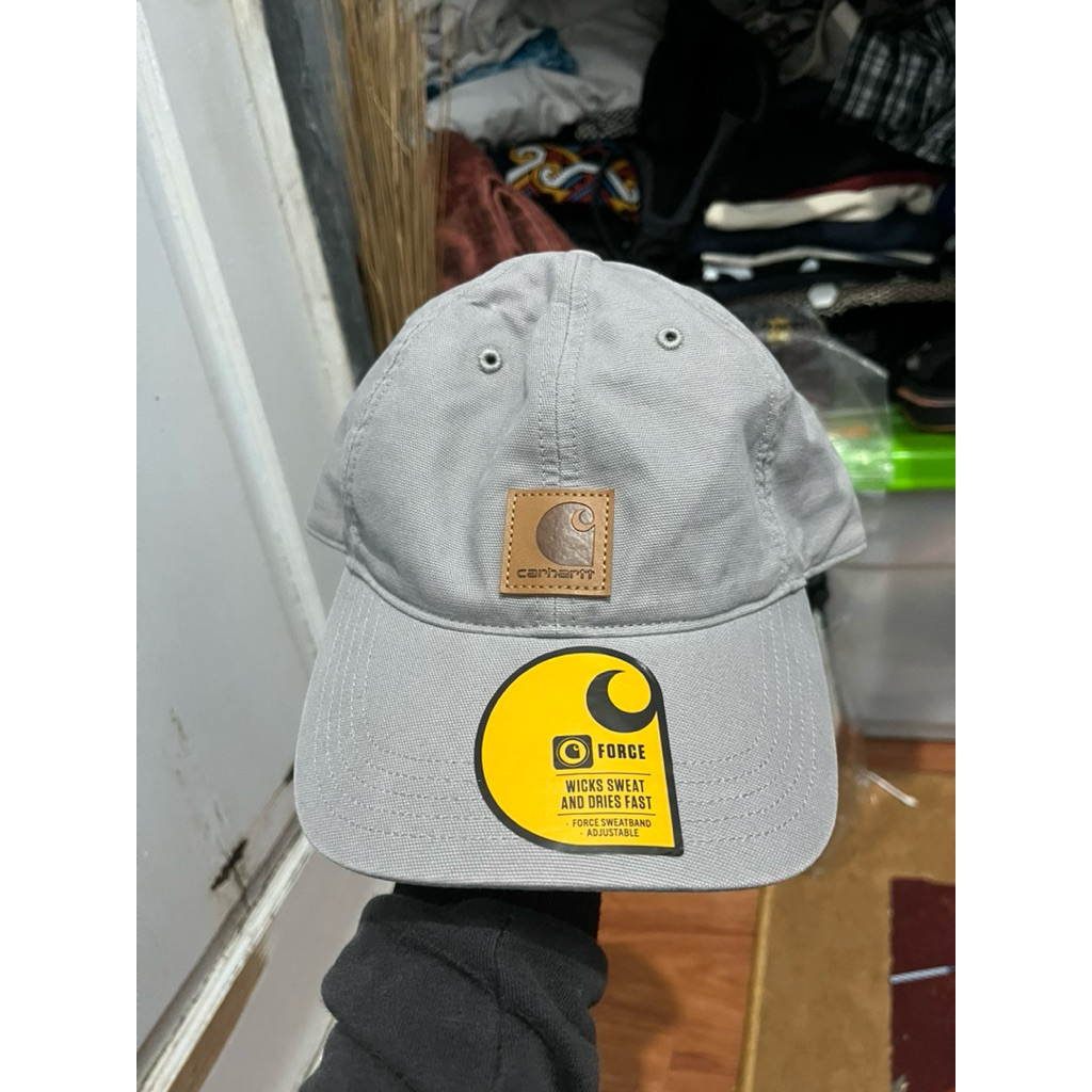 Carhartt Odessa Canvas Cap in the Asphalt colorway