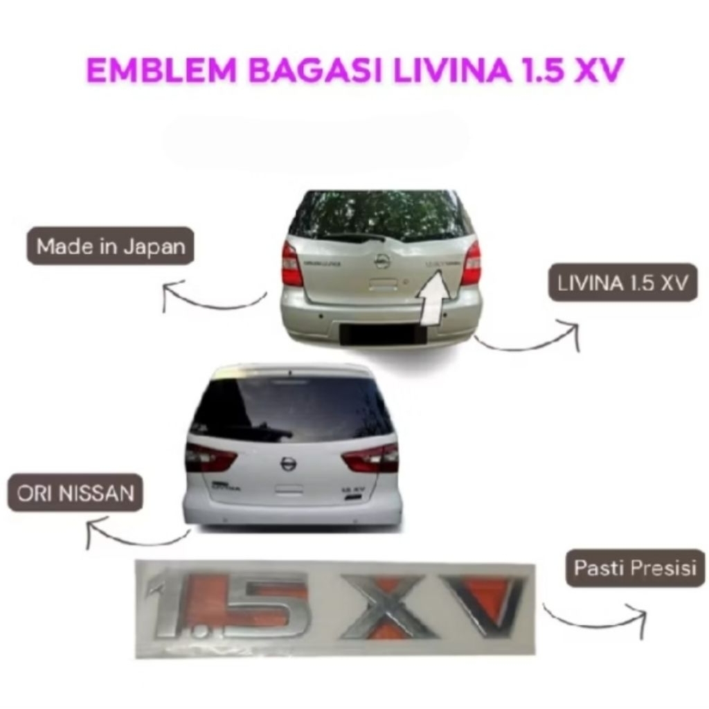 EMBLEM NISSAN LIVINA 1,5 XV