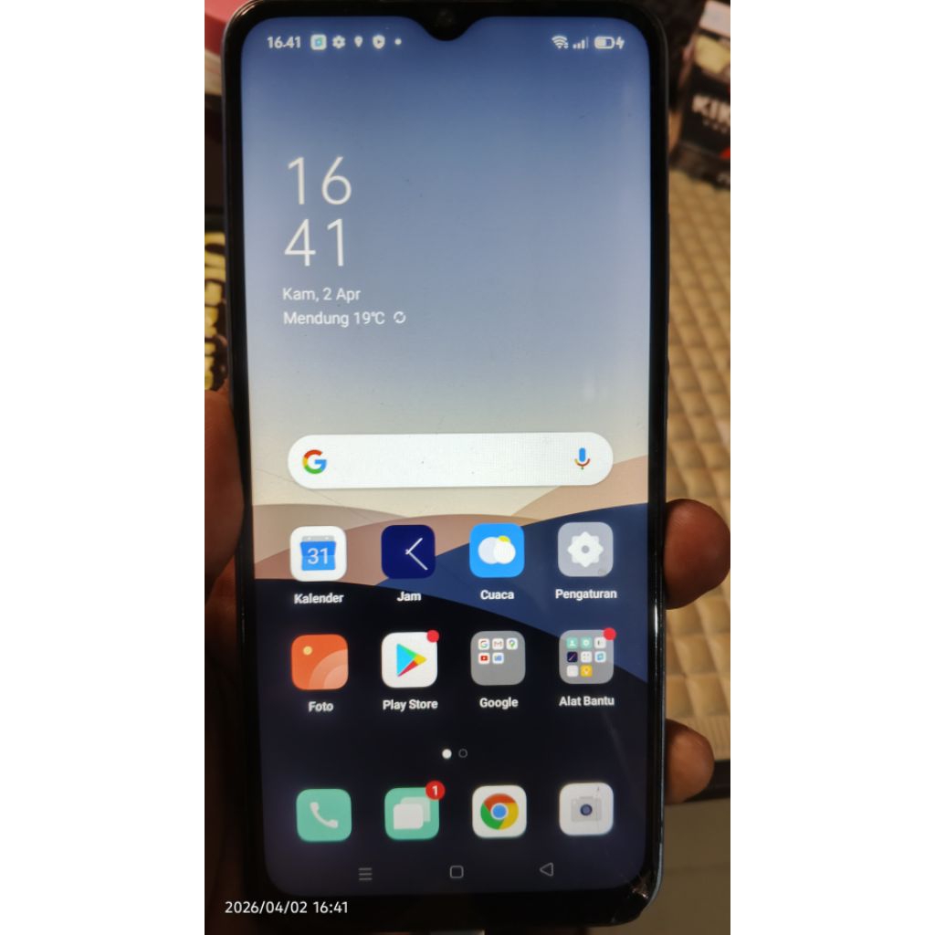 Oppo a15 seken layak pakai + bonus temper glass