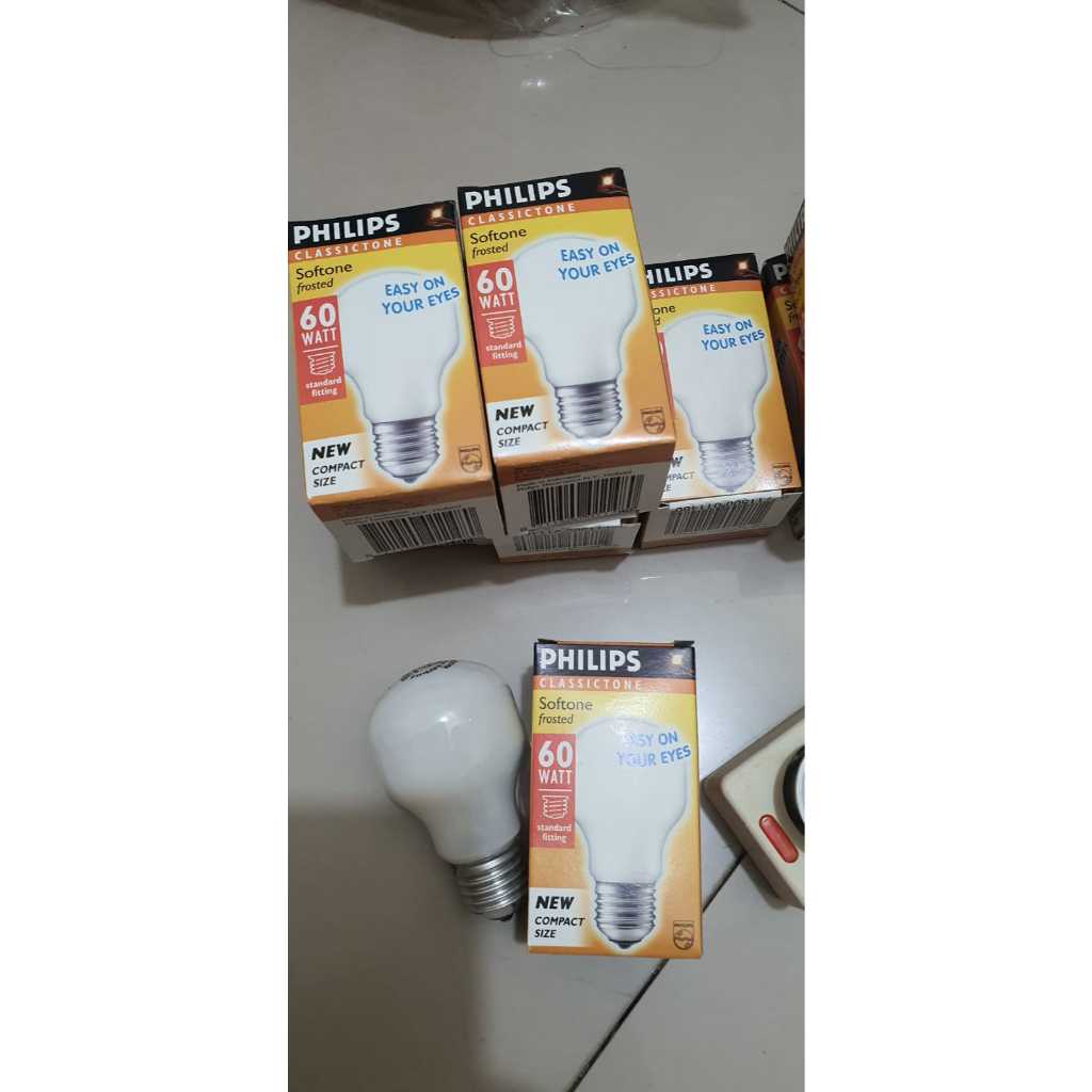 LAMPU PHILIPS SOFTONE 60 WATT BOHLAM PHILIPS SOFTONE 60 WATT CAHAYA KUNING