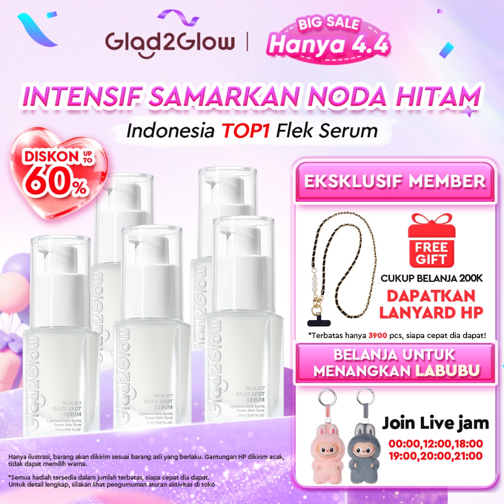 Glad2Glow Yuja Symwhite 377 Dark Spot Serum Eksfoliasi Wajah collagen serum wajah cream pemutih waja