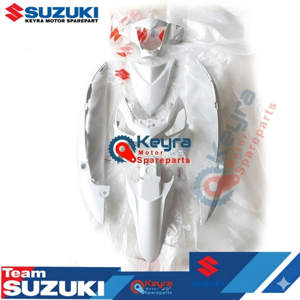 BODY SET HALUS SUZUKI ADDRESS PUTIH ORI SGP