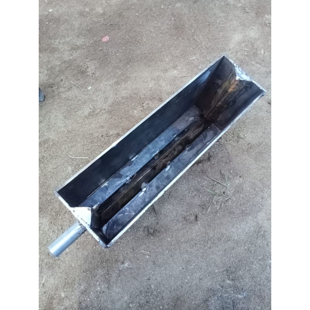 cetakan batako bahan tebal 3mm tepe tekan ukuran 9X15X30