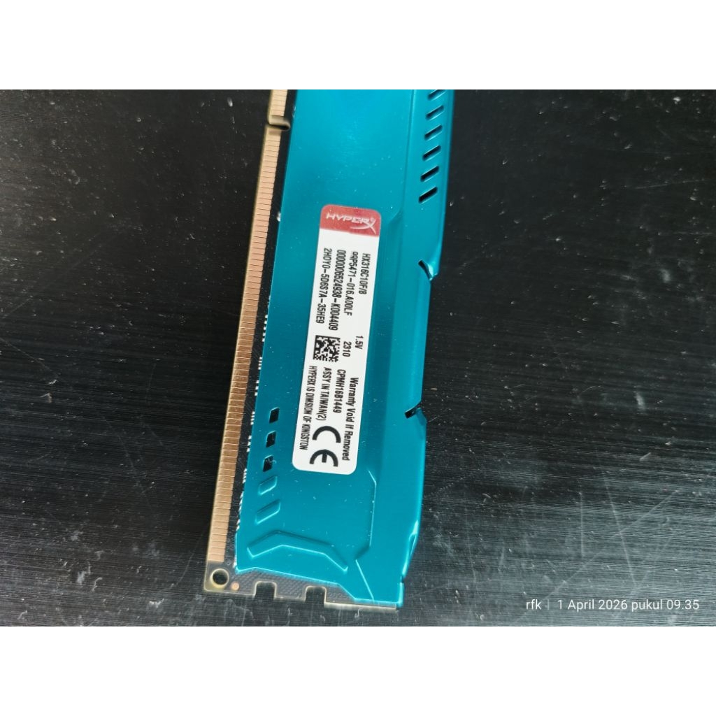 RAM PC 8GB DDR3 Kingston HyperX