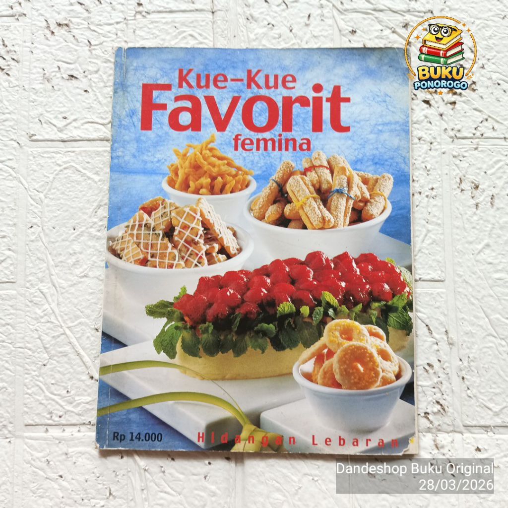 (bekas) Kue Kue Favorit Femina Hidangan Lebaran - BUKU RESEP MASAKAN ORIGINAL