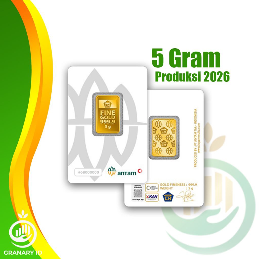 LM EMAS ANTAM 5 GRAM, LOGAM MULIA TERBARU