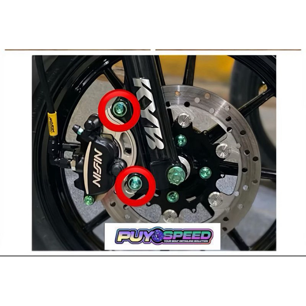 Baut Titanium Breket Kaliper Aerox Nmax Filano Mio