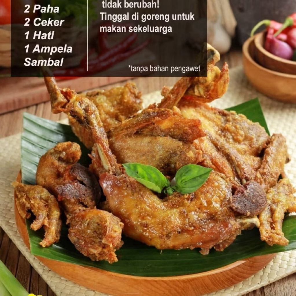 Ayam Goreng LOBO ASLI KAMPUNG siap goreng Frozen Asli
