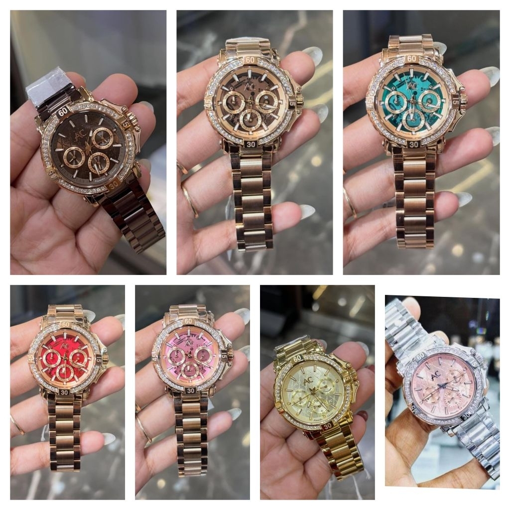 ALEXANDRE CHRISTIE WANITA AC 9205 / AC 9601 / AC 6609 / AC 6564 KULIT & STAINLESS AC COLLECTION SERI
