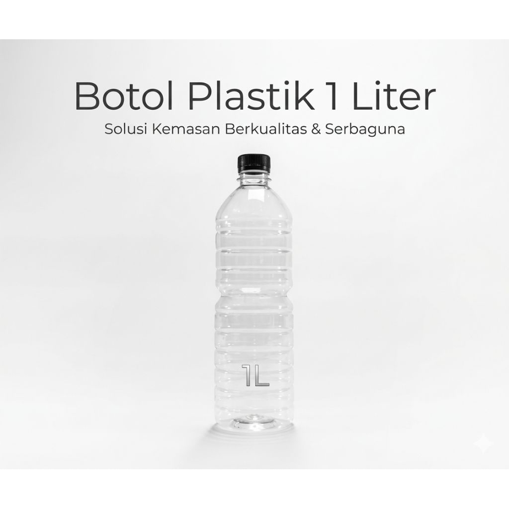 (BISA COD) Botol Plastik PET 1 Liter 1000ml/ Botol Minyak/ Botol parfum/ Botol Aqua/ berkualitas pre