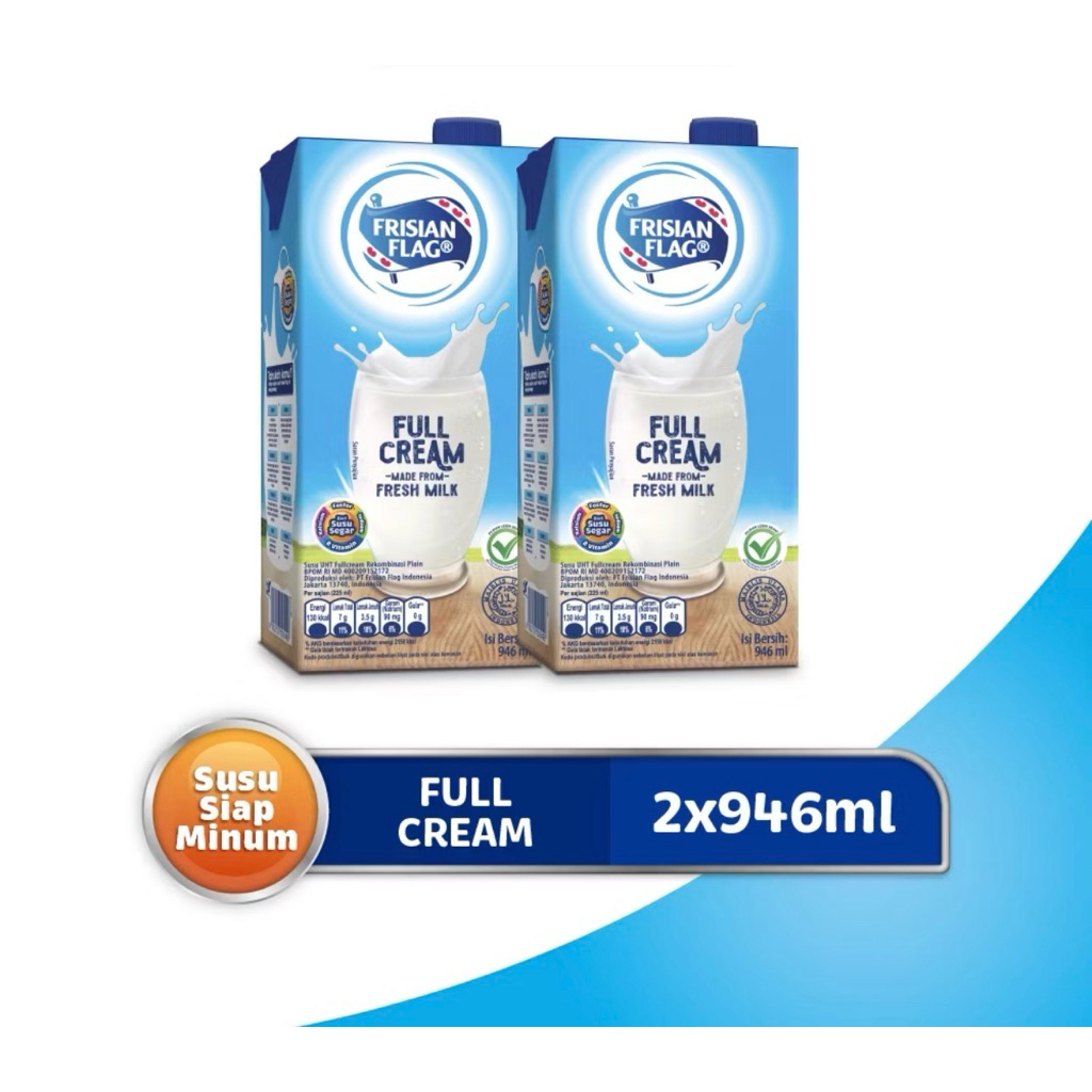 susu uht 1 liter frisian flag full cream dapat 2