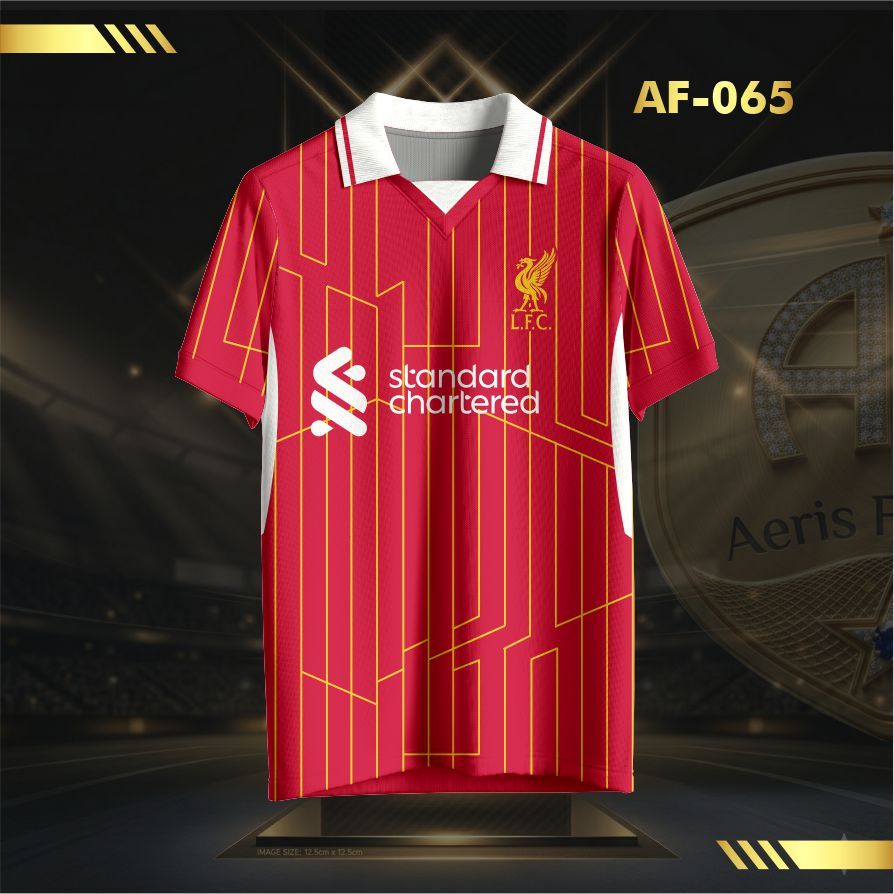 Jersey Liverpool Home Retro Pinstripe Vintage V-Neck Unisex – Kaos Liverpool Home Retro LFC Streetwe