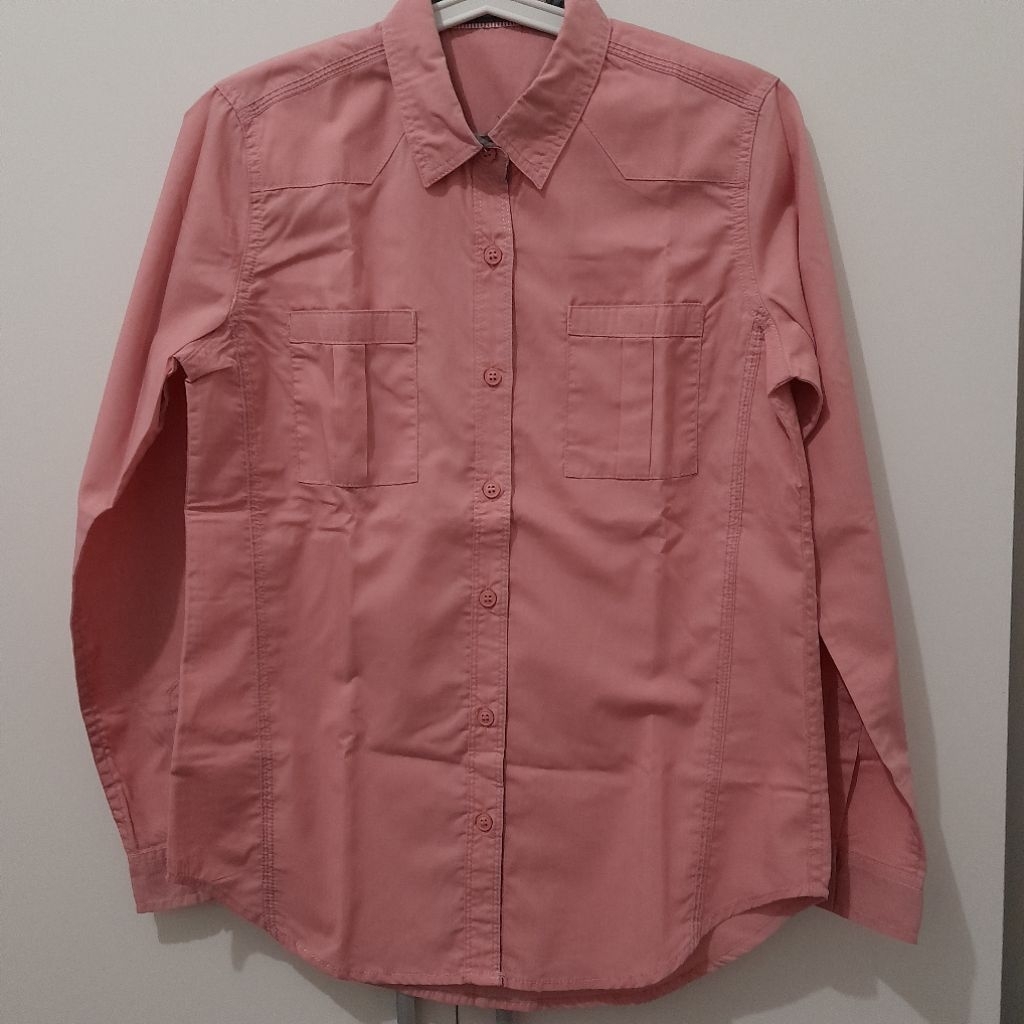 preloved kemeja pink salem JJ Jeans ld 90