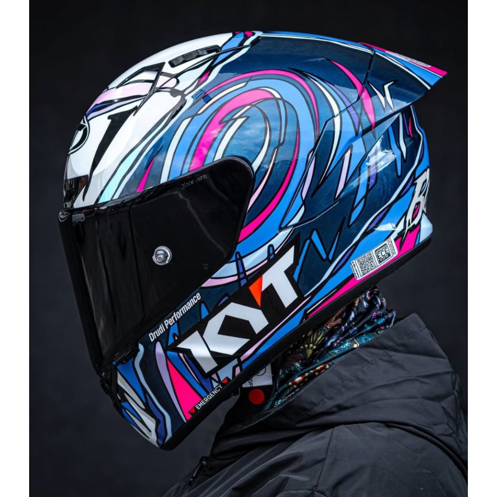 Helm KYT NZ Race Bastianini Special Edition Carbon Original SNI