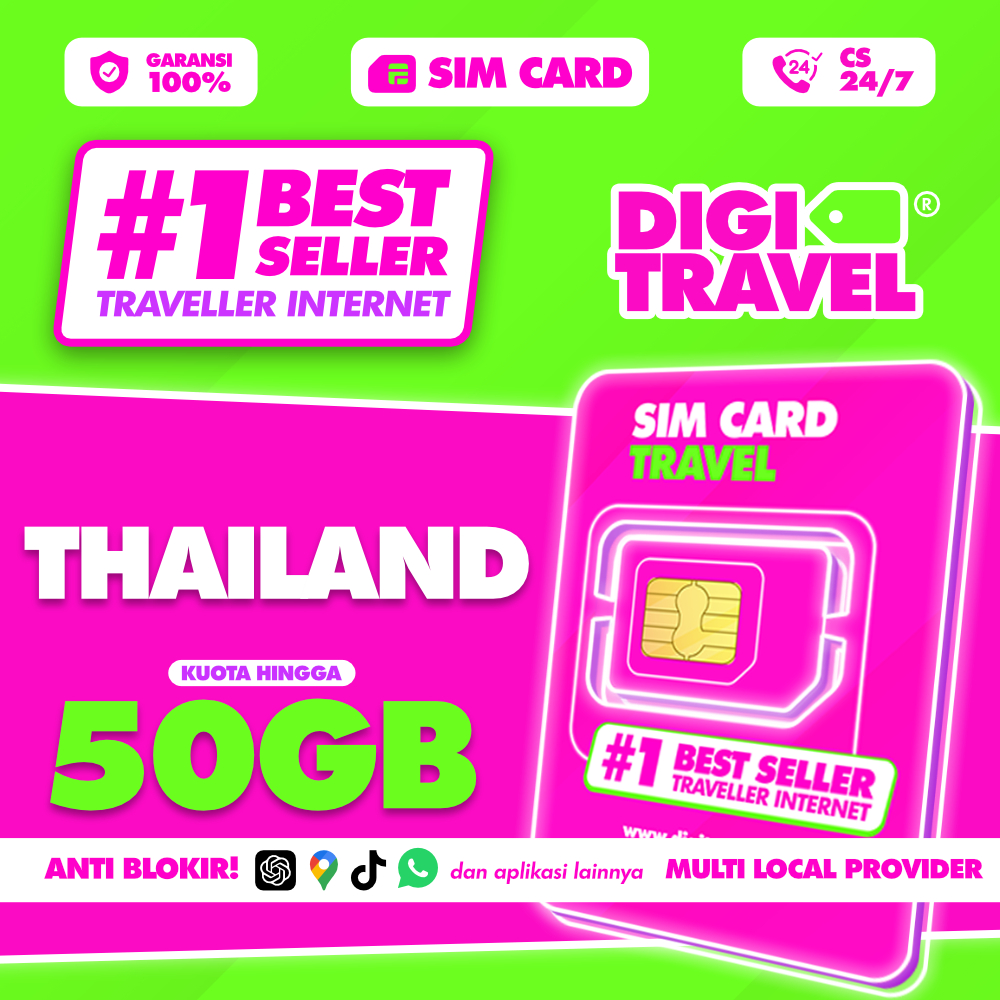 SIM Card Thailand Extra Quota DTAC 50GB | SIMCard Travel Thailand | SIM Card Roaming