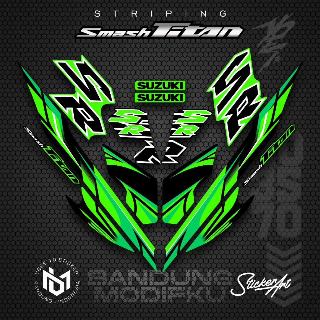 STRIPING VARIASI MOTOR SMASH TITAN/  KRS  26 / SUZUKI SMASH TITAN  2010 / VARIASI SUZUKI SMASH TITAN