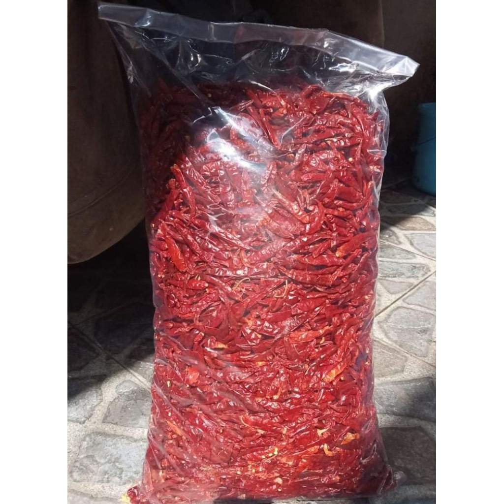 cabe cengek teja merah kering frest tanpa tangkai 1bal isi 5kg