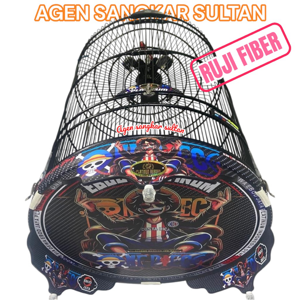 (GOJEK) SANGKAR KANDANG MURAI EBOD PVC DECAL PLATINUM RUJI FIBER