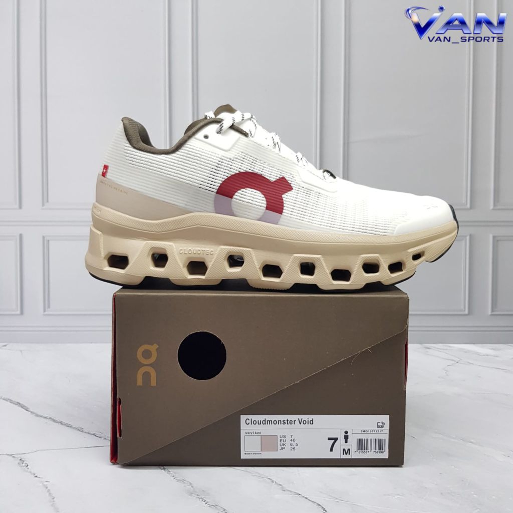 SEPATU OC CLOUD MONSTER VOID IVORY/SAND SEPATU RUNNING - SEPATU WANITA