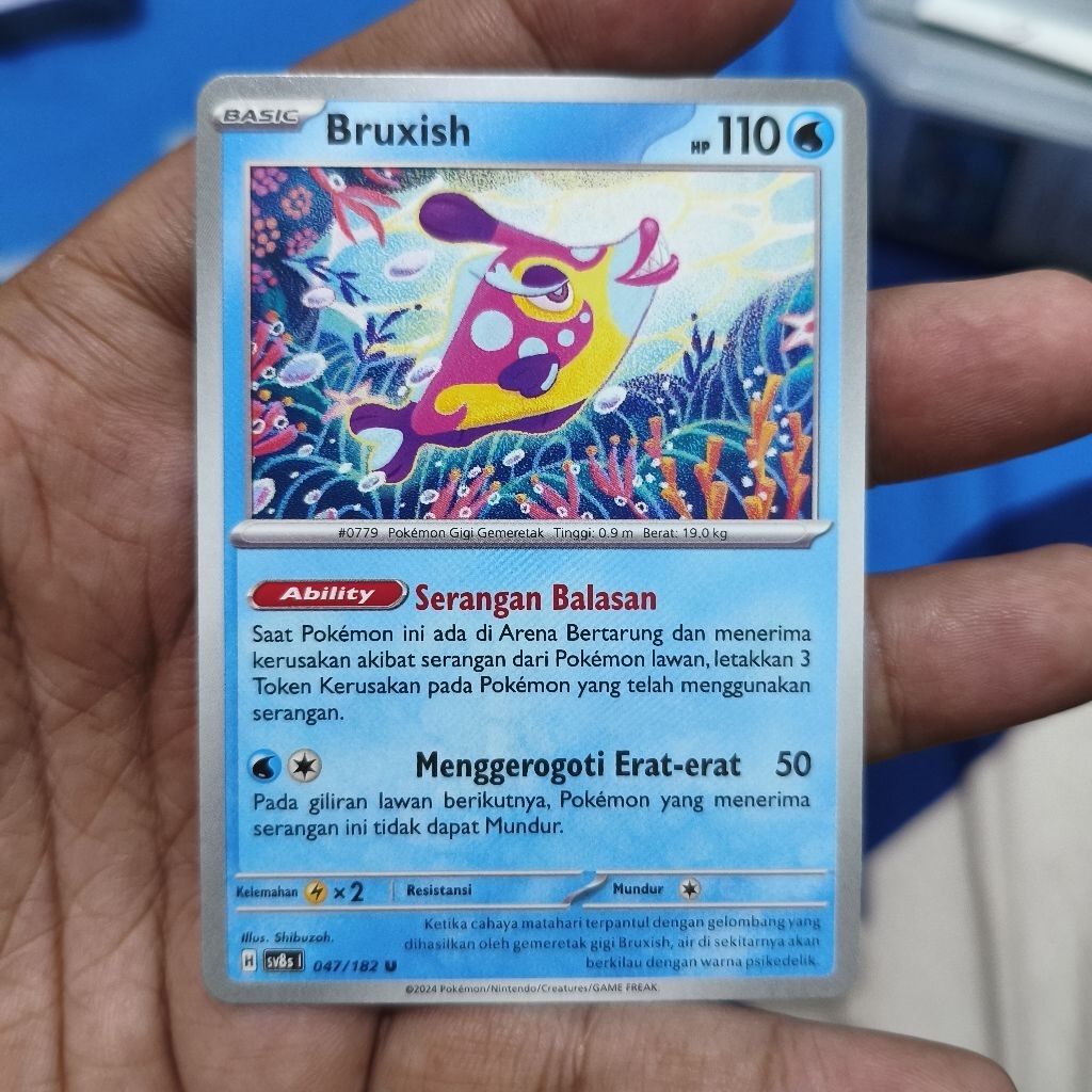 bruxish tcg pokemon / kartu pokemon
