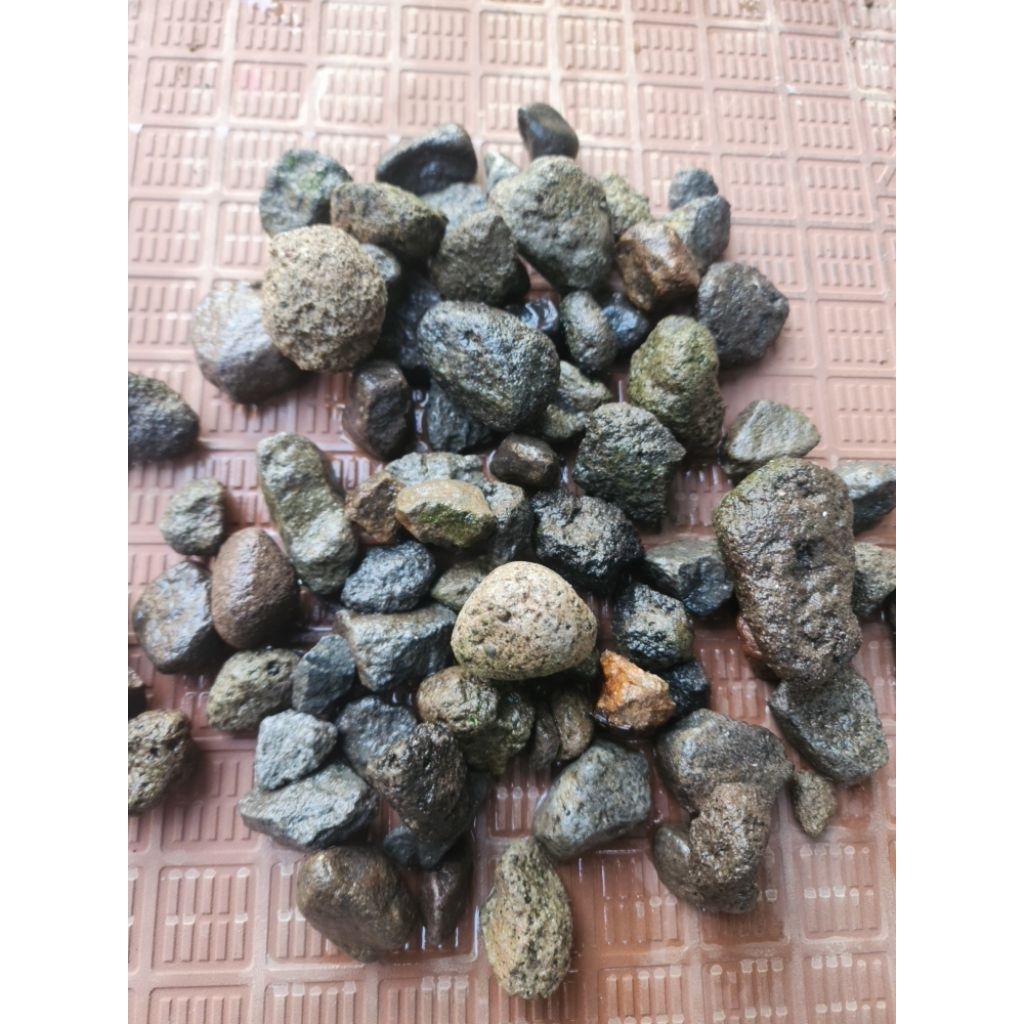 Batu Kerikil Kali Batu sungai ukuran mix buat dekorasi